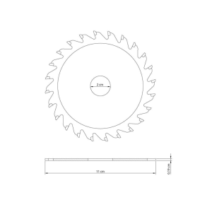 Disco de Corte para Madeira 4.3/8'' Tramontina Master