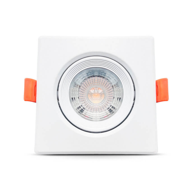 Spot De Embutir Quadrado Branco Lumanti Led 5w 4000k Autovolt