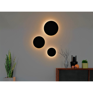 Arandela/plafon Taschibra Luna 150 10w 2700k Led Preto