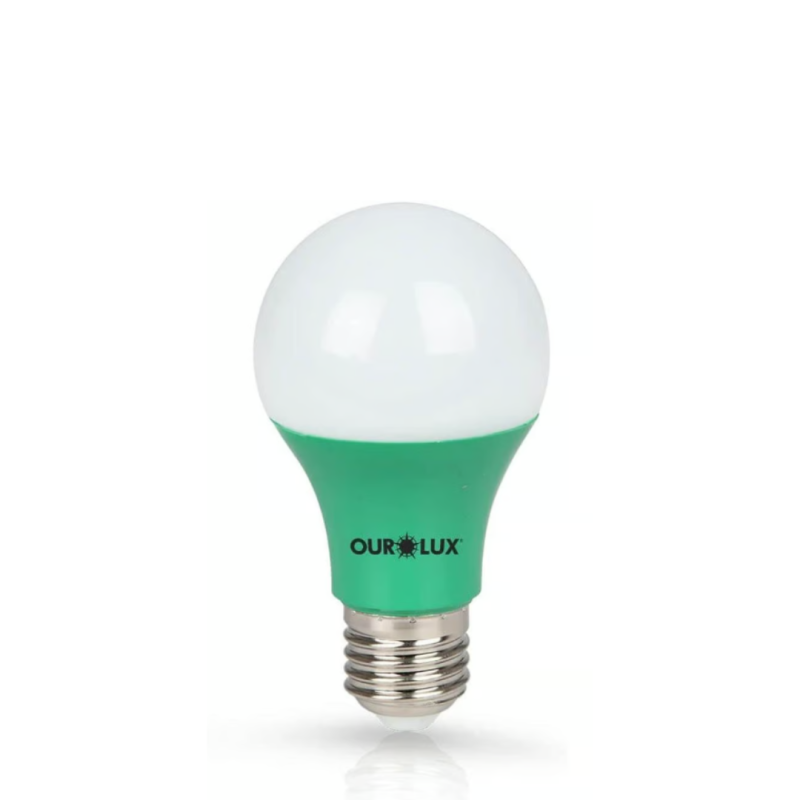 Lâmpada Bulbo Superled 7w Verde Ourolux