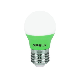 Lâmpada Bolinha Superled 3w Verde Ourolux