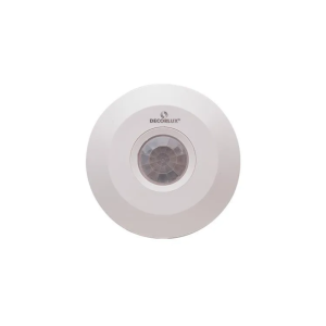 Sensor de Presença Decorlux p/ Teto Sobrepor 6m 100-240V Branco