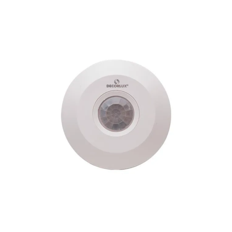 Sensor de Presença Decorlux p/ Teto Sobrepor 6m 100-240V Branco